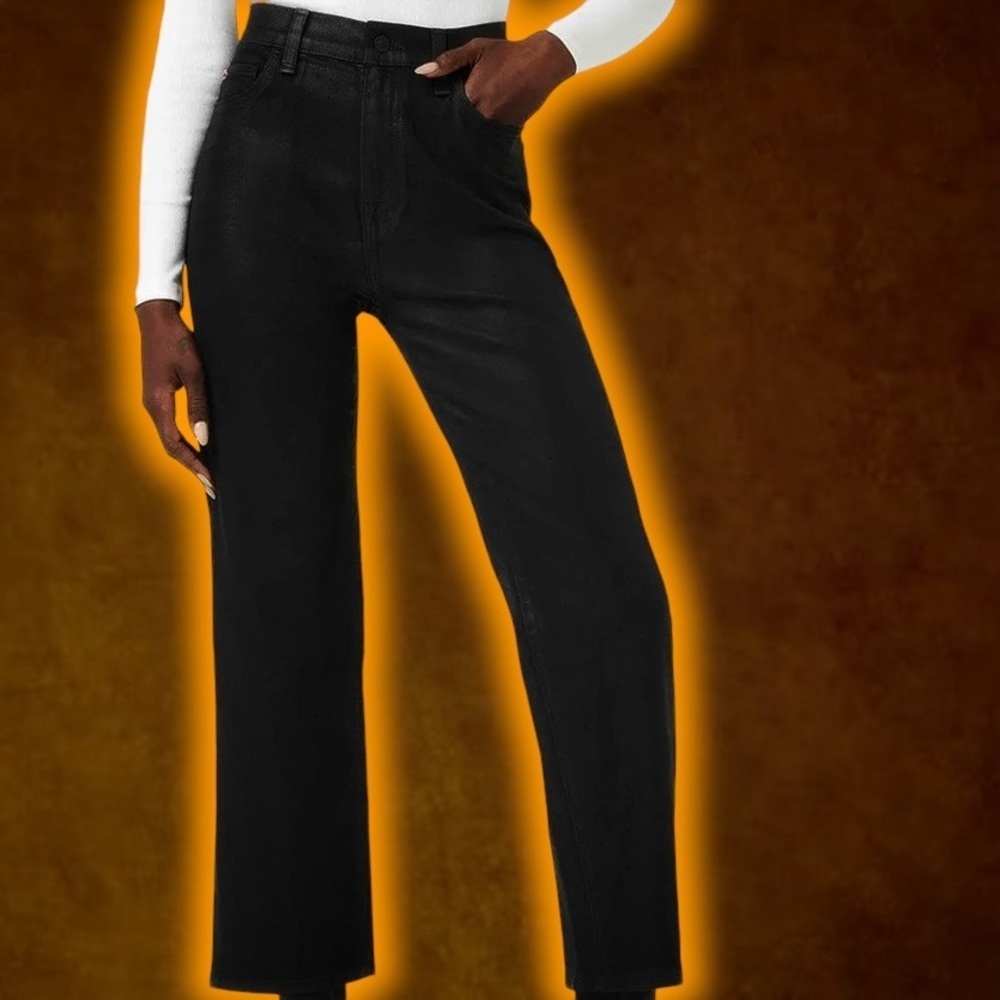 Hudson Jeans Women’s ‘Noa’ High-Rise Straight-Leg Cropped Jeans in “Stellar” 29